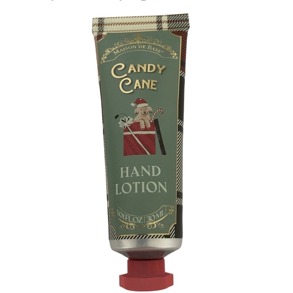 New $5 ea OR 5/$15 MAISON DE BASE Candy Cane Moisturizing Hand Lotion
